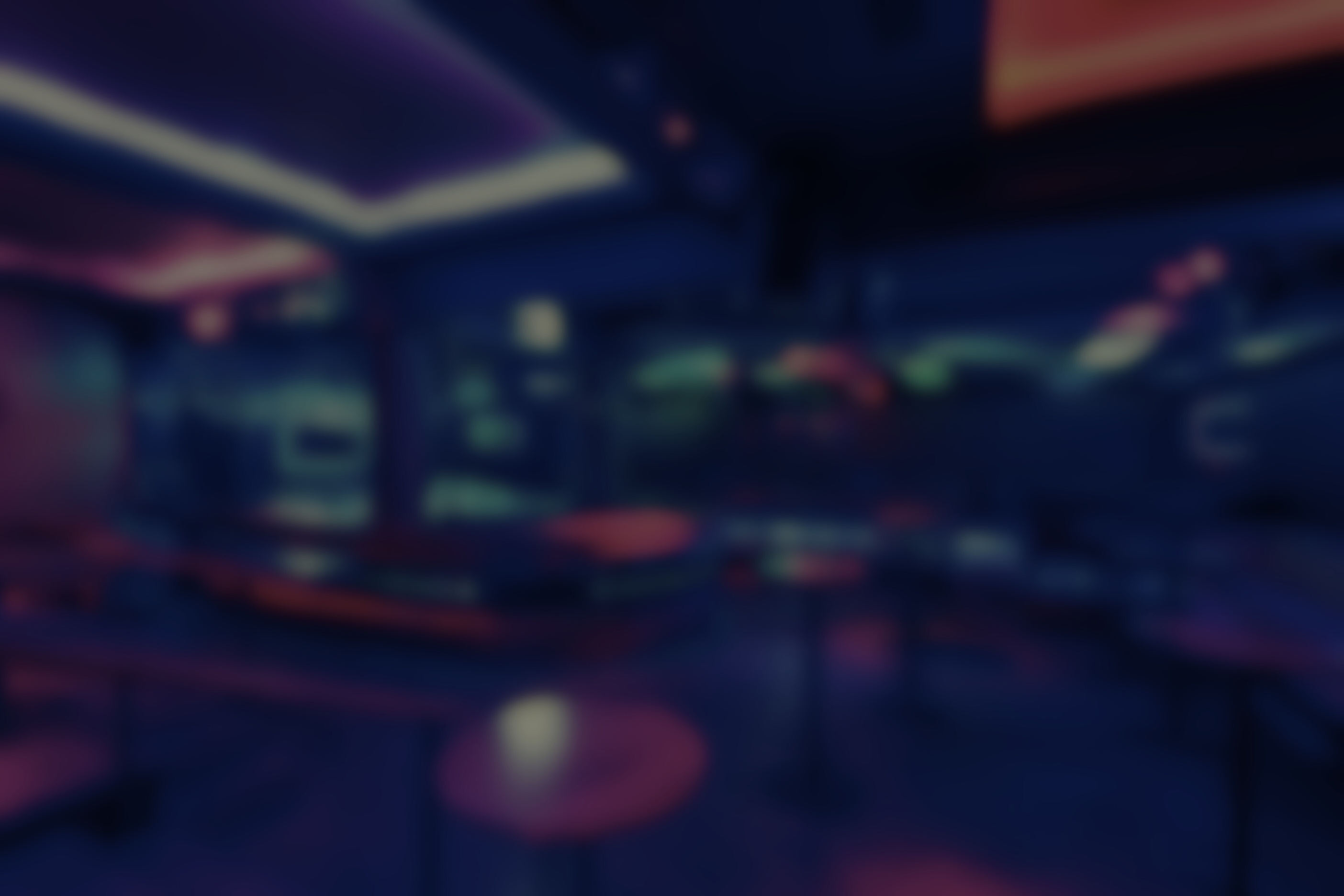 Nightclub with colorful lights